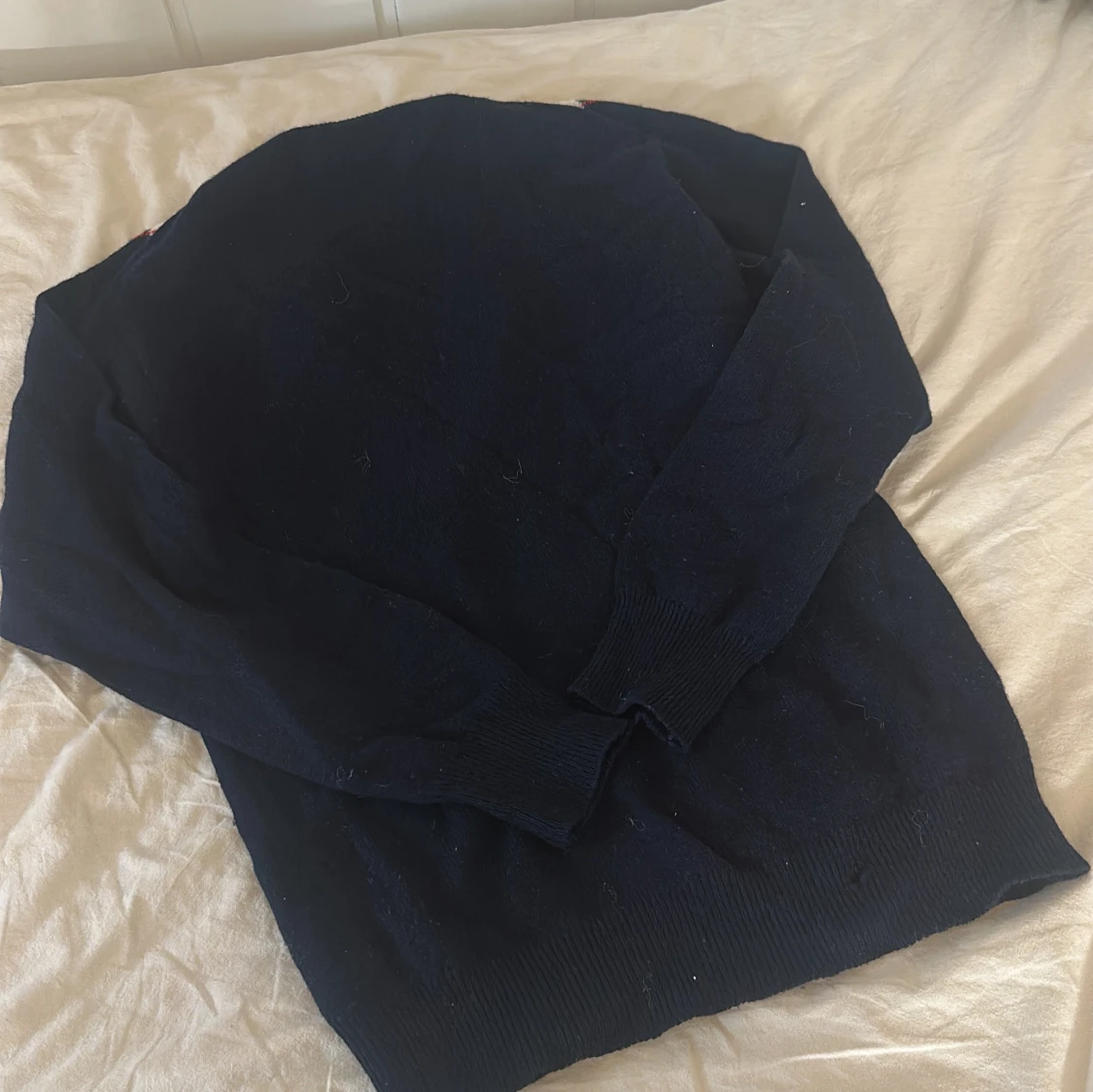 Mörkblå rutig tröja från Lyle & Scott - 3