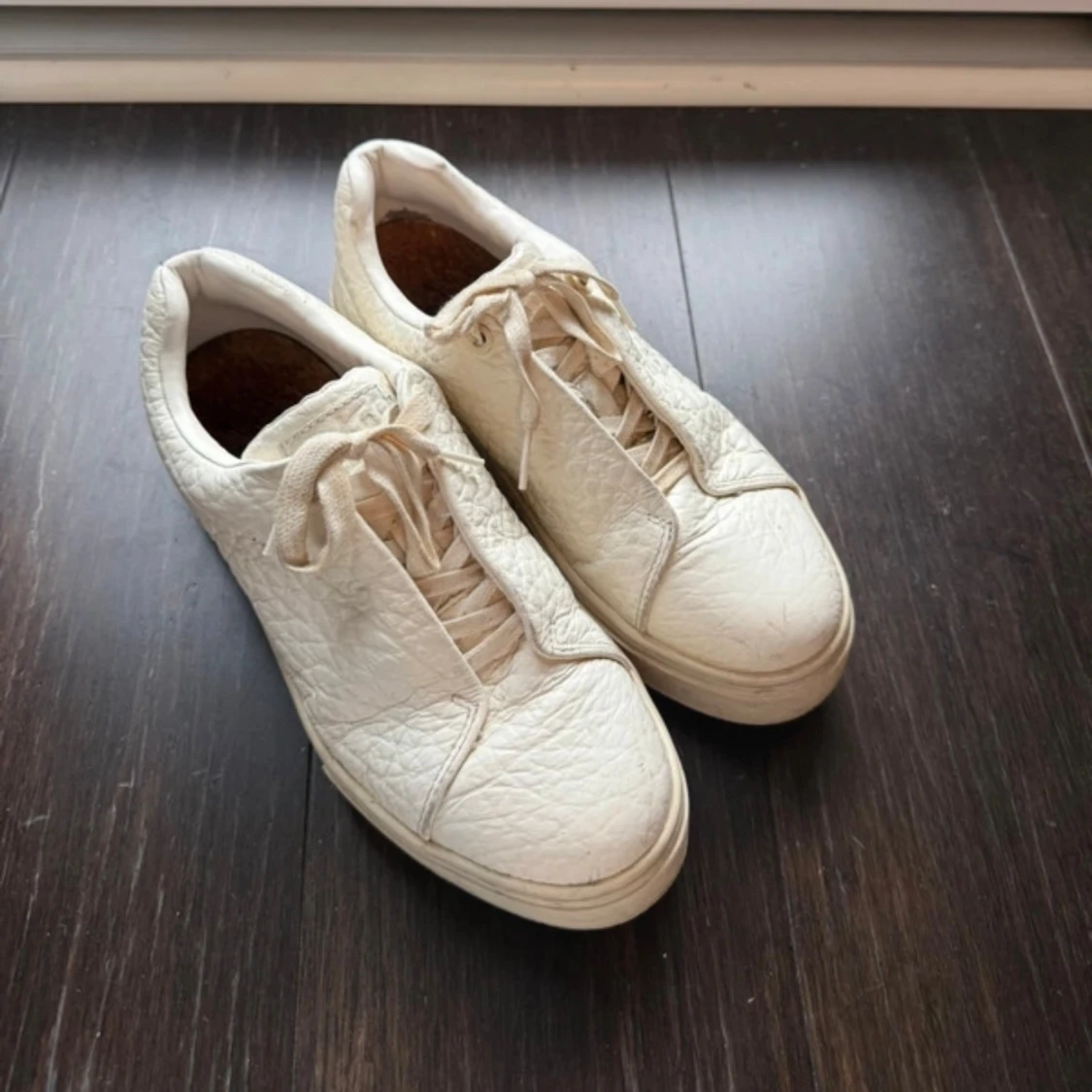 Eytys Doja tumbled white sneakers  - 4