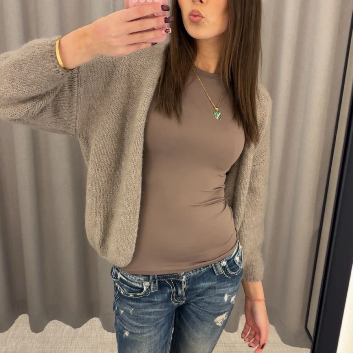 Miss Me blå bootcut jeans med detaljer - 4