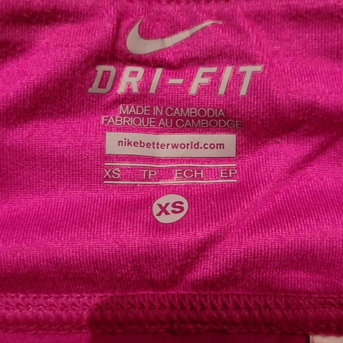 Nike Dri-Fit rosa träningsshorts XS - 1