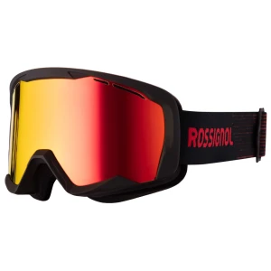 Rossignol skidglasögon röd spegel - Snygga skidglasögon från Rossignol med röd-orange spegelglas och svart ram. Sparsamt använda med en liten repa på spegelglaset som inte försämrar funktionen. Nypris ca 1000kr