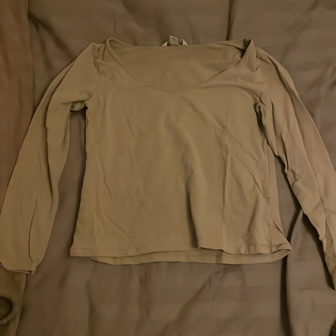 Beige långärmad topp från H&M