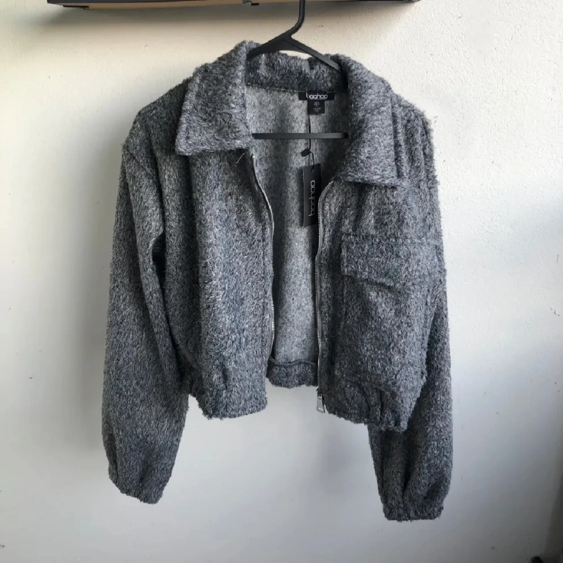 Grå teddyjacka