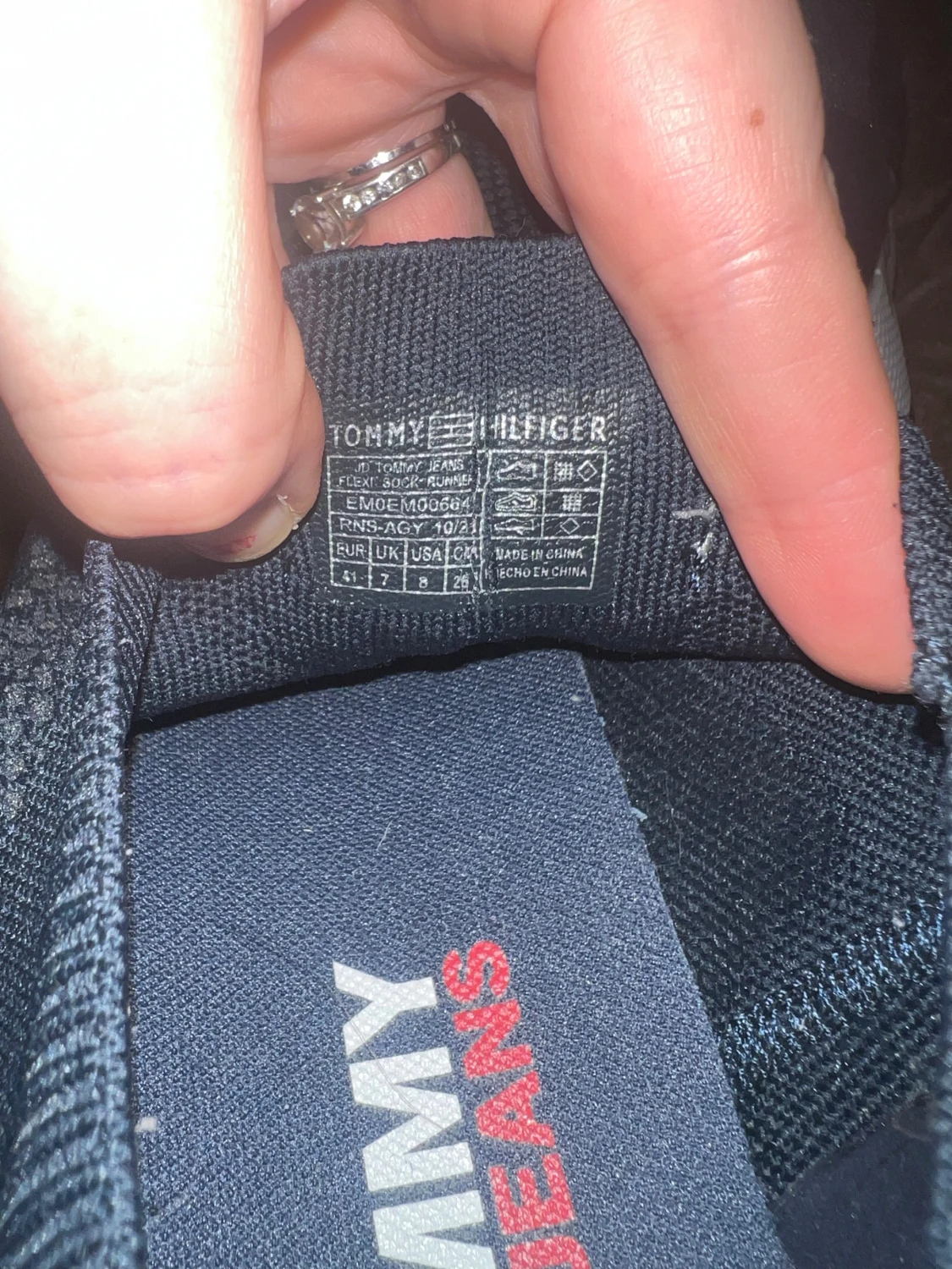 Svarta sneakers Tommy Jeans strl 41 - 1