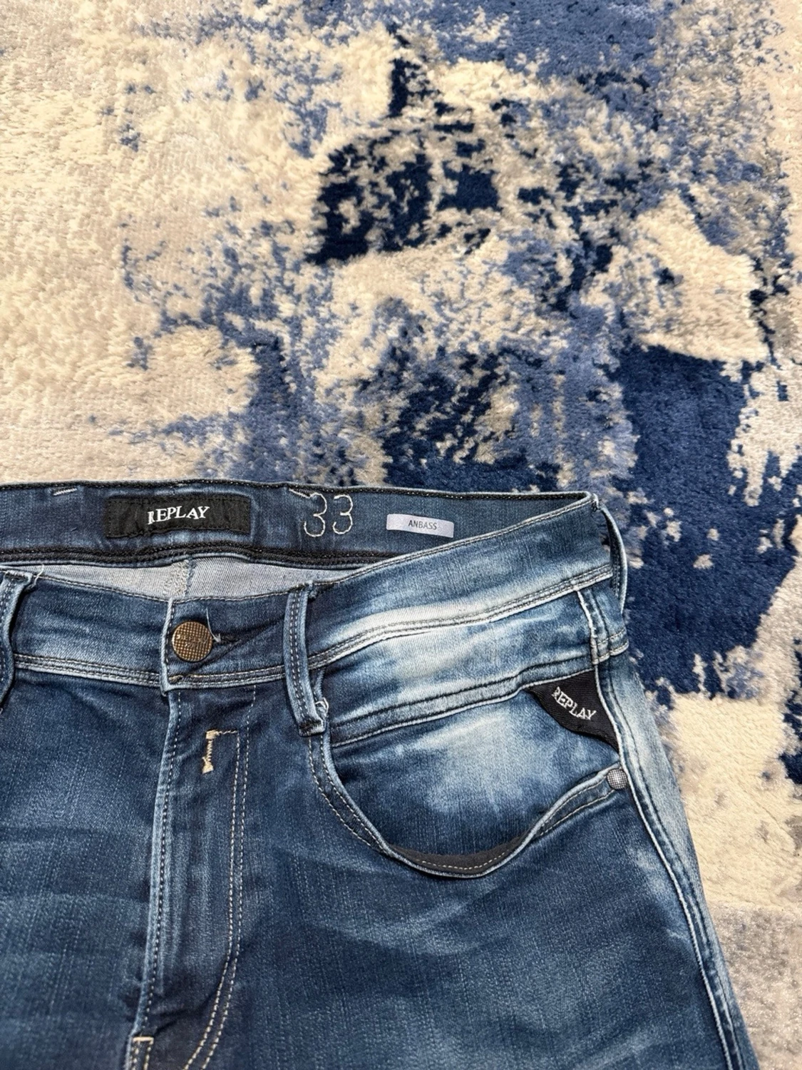 Blå Replay Anbass jeans  - 3