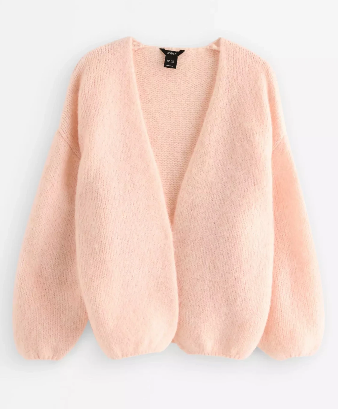 Ljusrosa stickad kofta från Lindex - 2