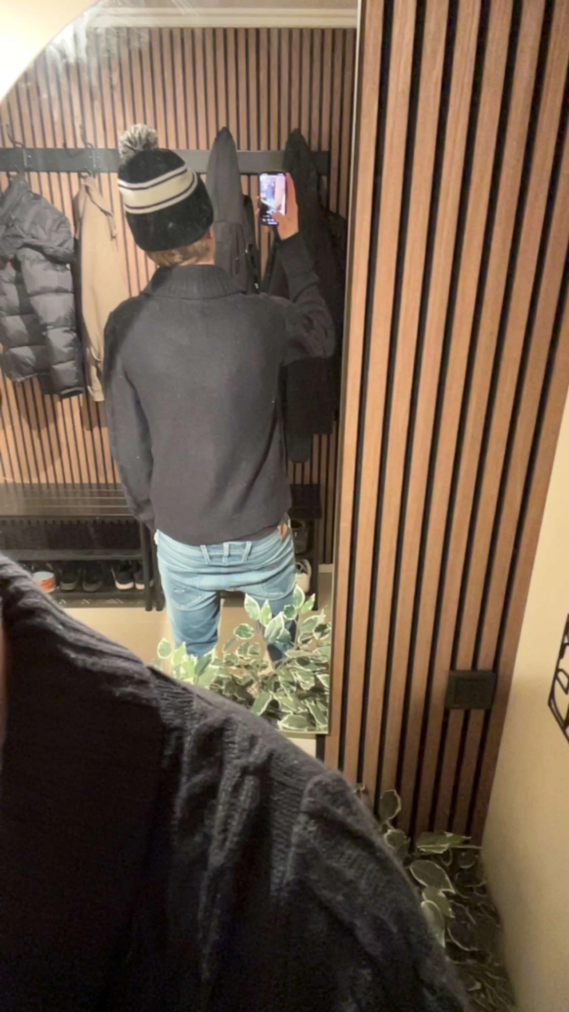 Marinblå cardigan - 1