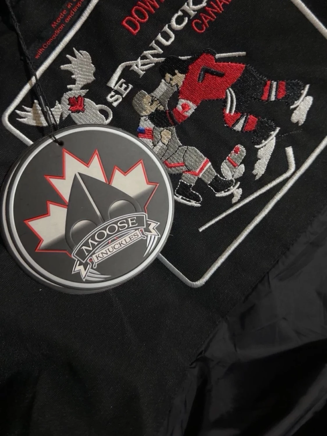 Svart Moose Knuckles pufferjacka - 1