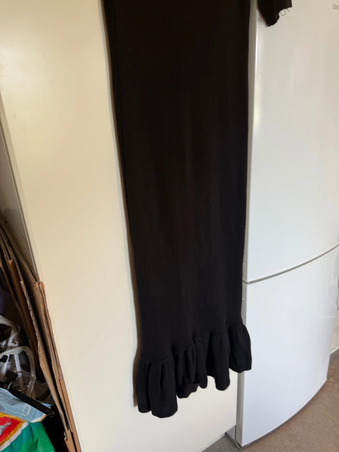 Svart lång stickad klänning Odd Molly - 4