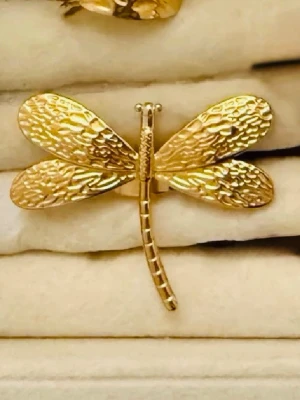 Guldig ring ( rostfria ) - Perfekt accessoar för dig som vill ha något unikt och trendigt.