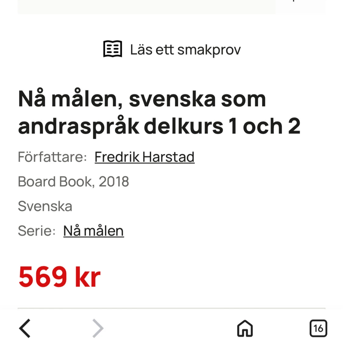 Nå målen: Svenska som andraspråk Delkurs 1 och 2 - 3