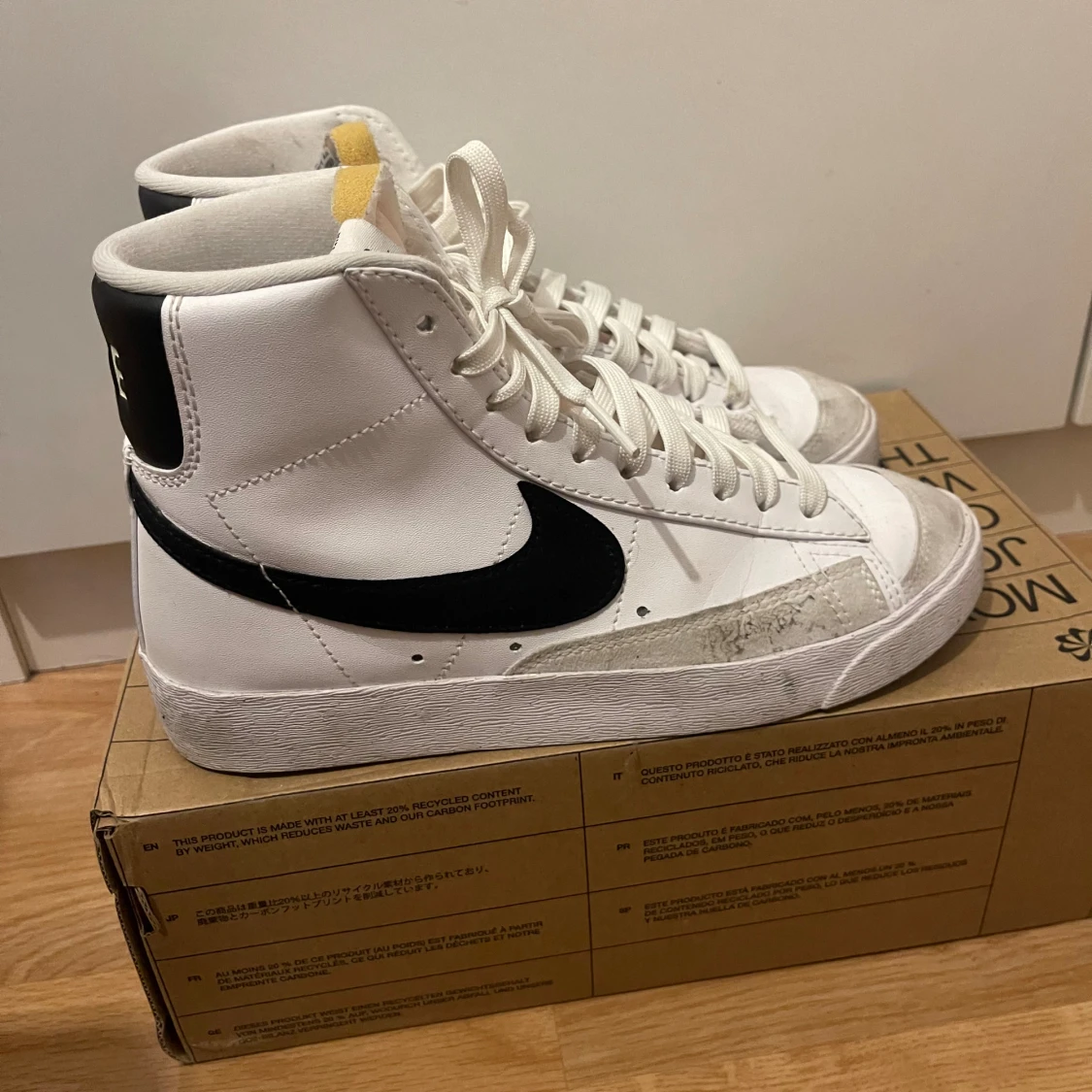 Nike Blazer Mid '77 Next Nature vit/svart - 4