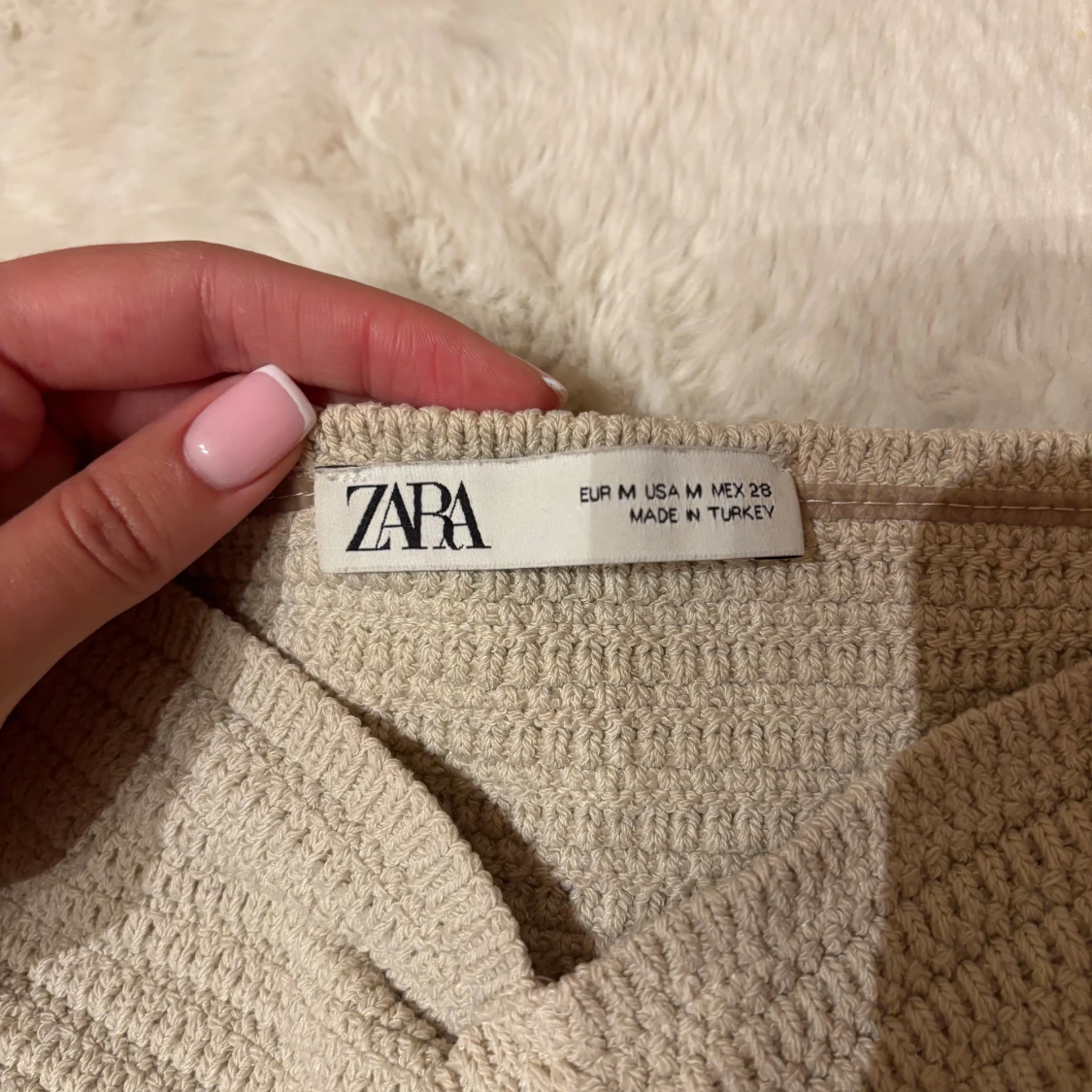 Beige topp från zara - 2