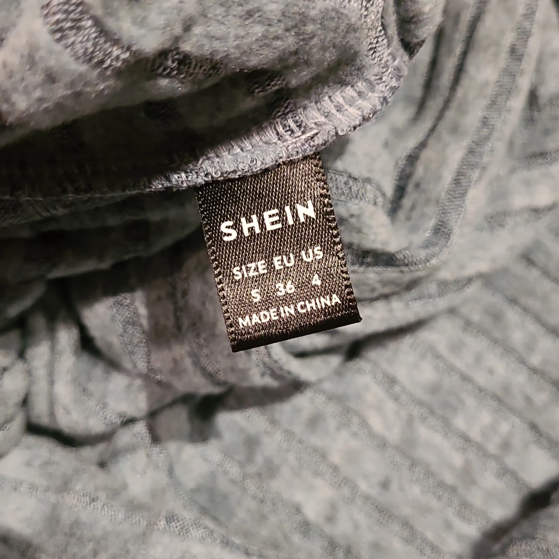 Grå ribbad långklänning från SHEIN - 3