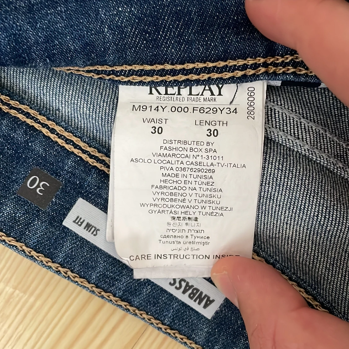 Replay Anbass blå jeans slim fit - 2