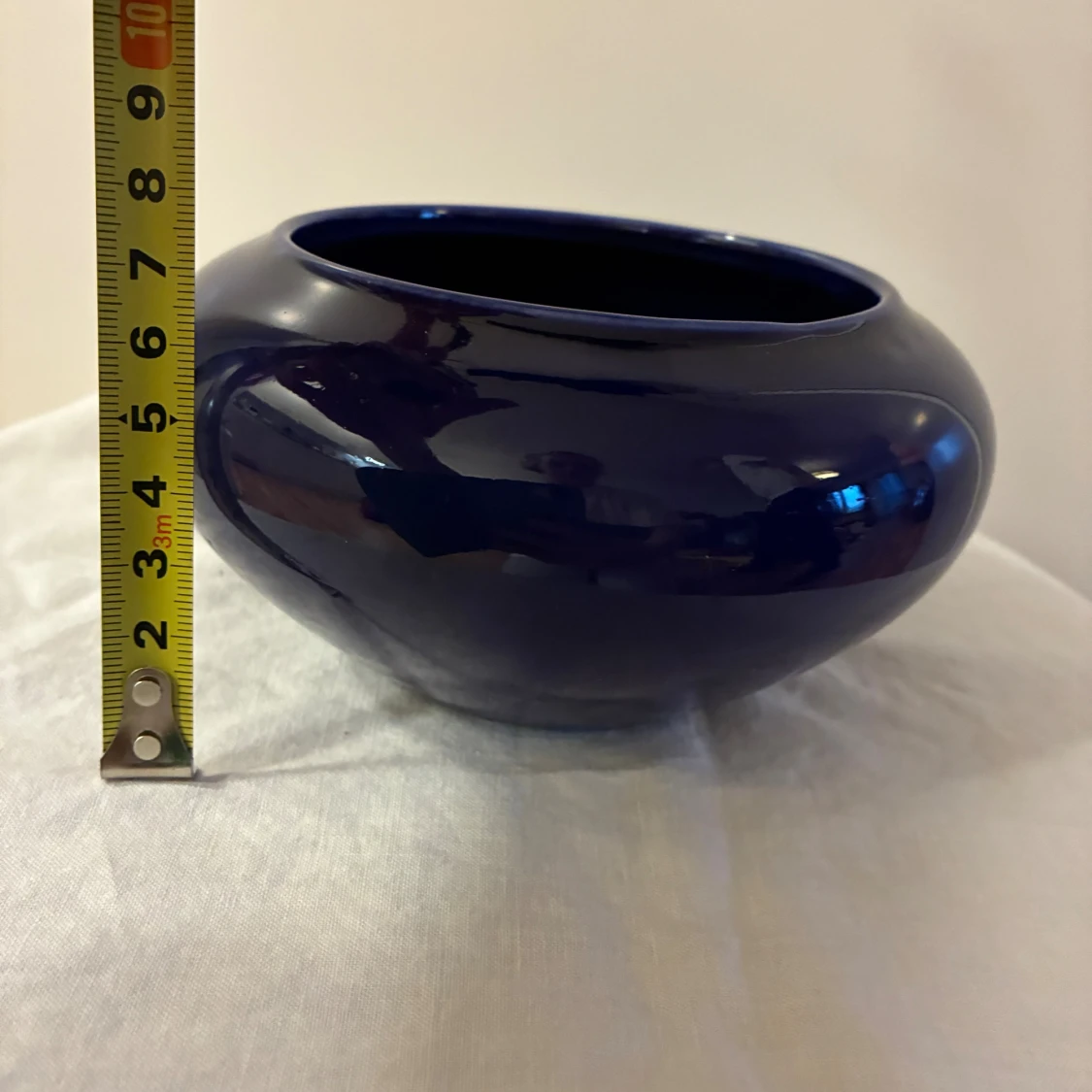 Liten blå skål/kruka - 2