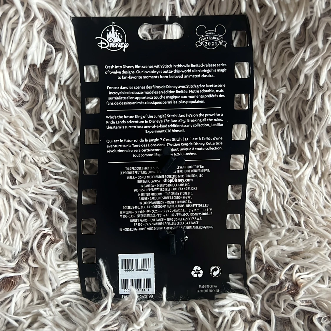 Stitch Crashes Disney Jumbo Pin 3 - The Lion King - 90