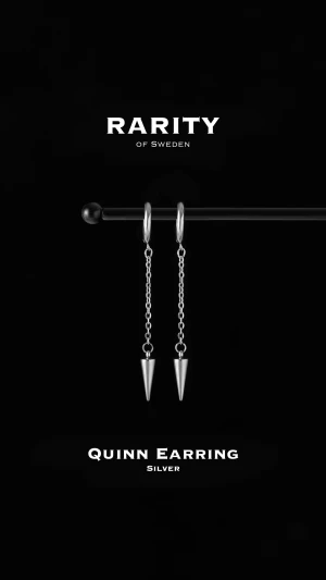 Quinn Earring - Silver: Unika silvriga örhängen med nitar - Otroligt snygga örhängen med nitar i rostfritt stål!! Örhängena är i fin silvrig färg och passar så bra för att piffa upp en outfit och lägga till en extra detalj🪽Likt alla andra våra smycken tål dessa örhängen vatten och håller sitt glans länge!! Vid frågor eller funderingar - välkommen att skriva till oss🪽