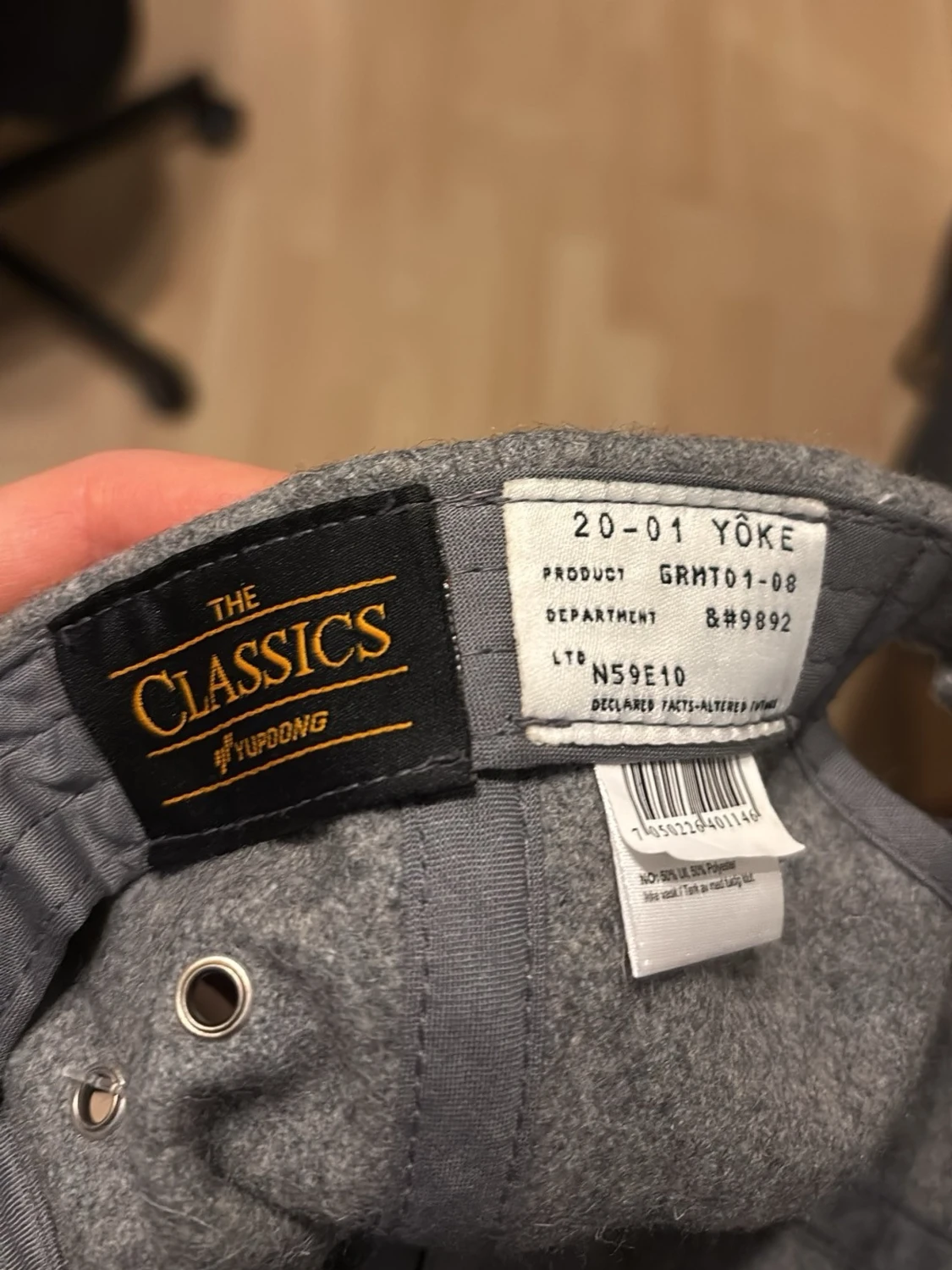 Grå ullkeps från Yôke - 3