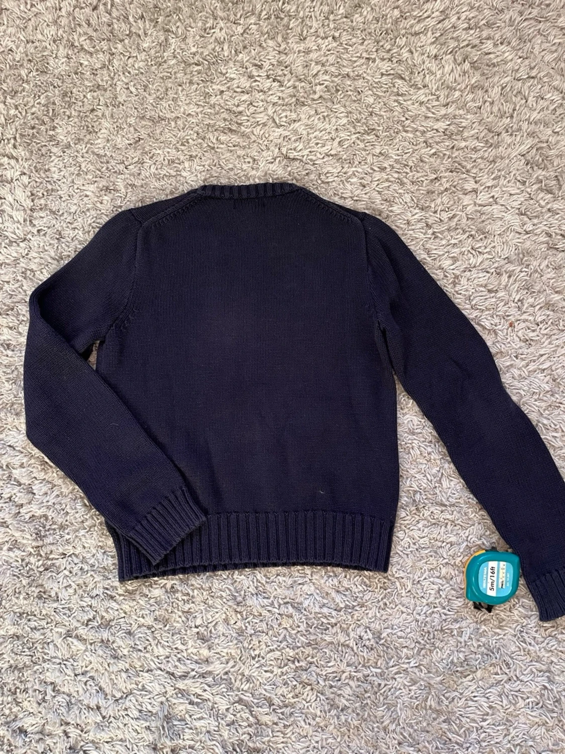 Mörkblå stickad tröja Polo Ralph Lauren - 6