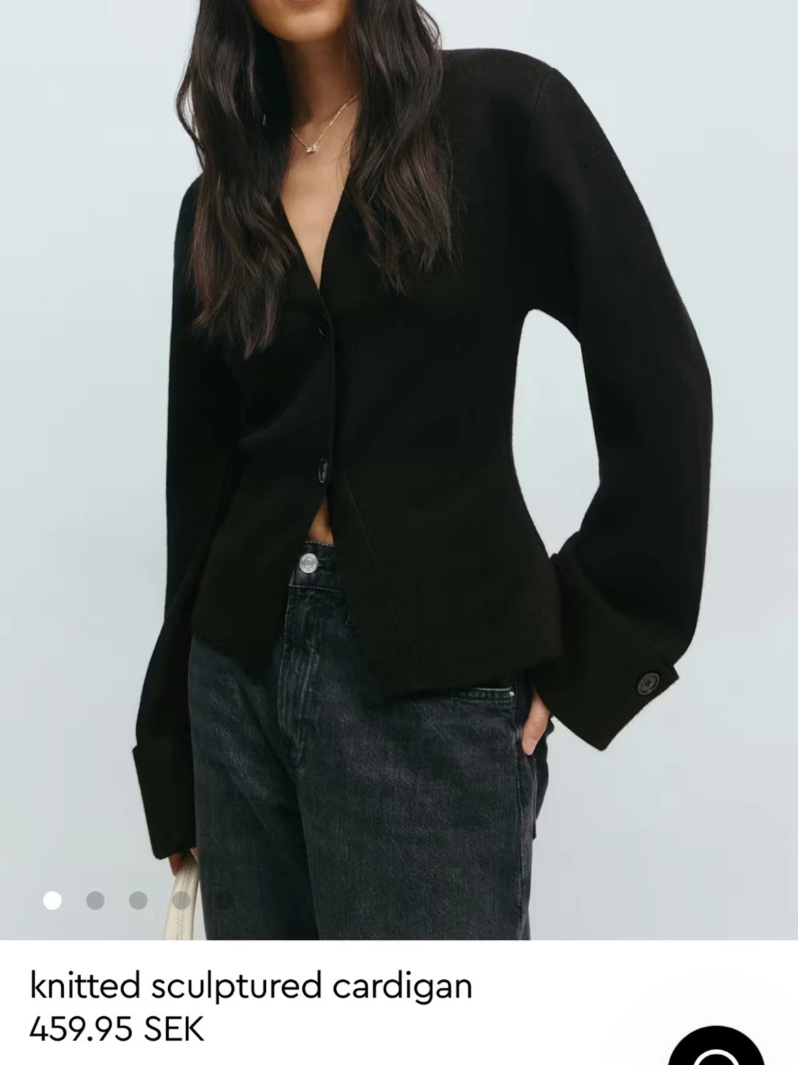 Svart kofta från Gina Tricot - 1