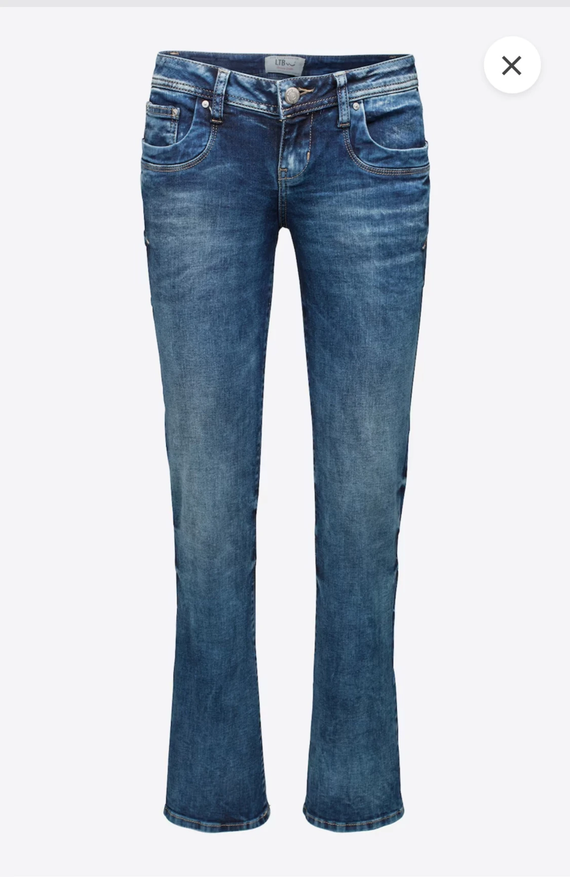 Blå bootcut jeans från LTB - 3