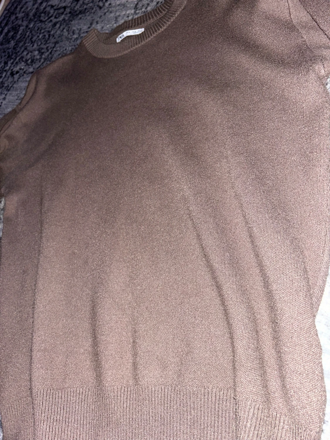 Brun stickad tröja från Zara - 2