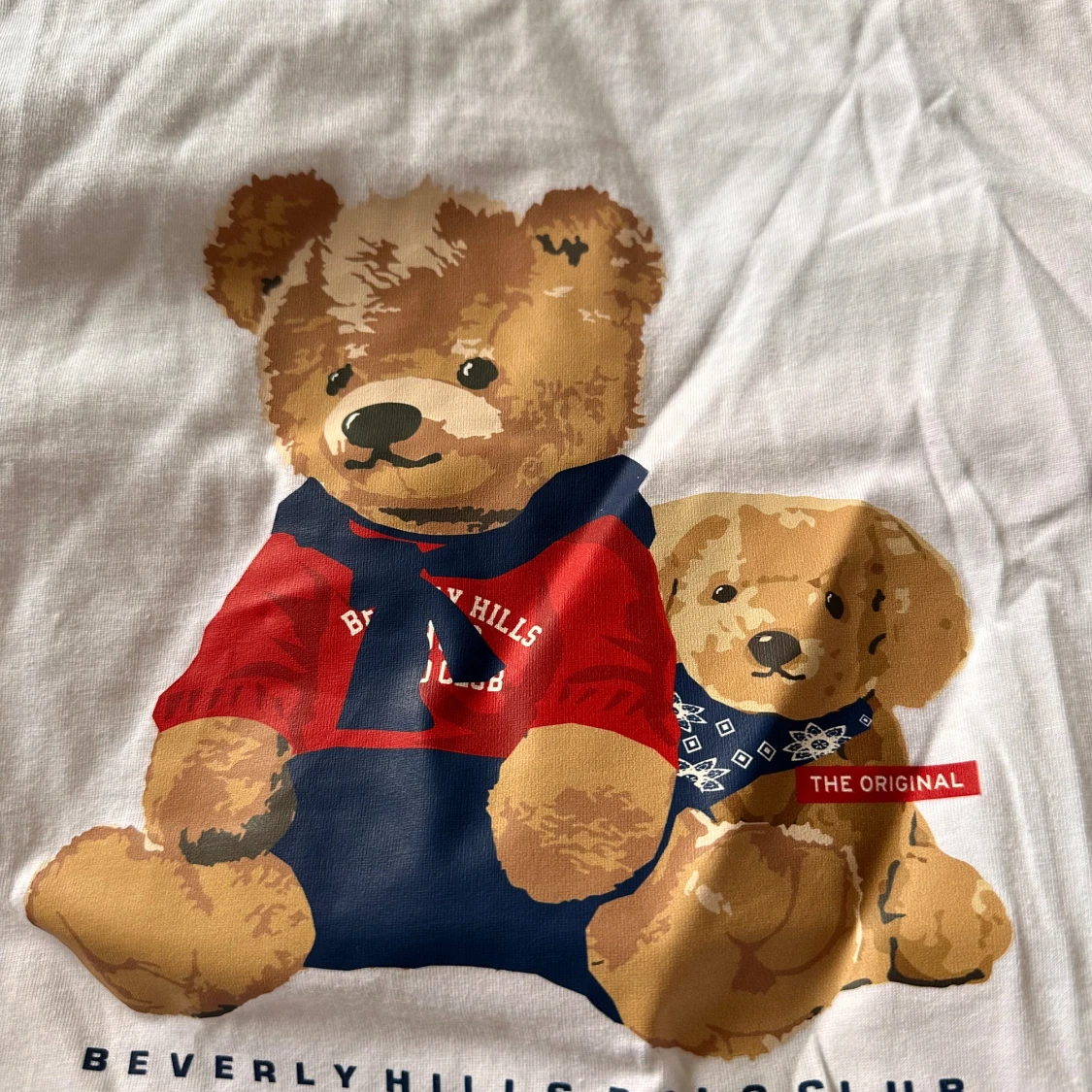 Vit t-shirt med nalletryck från Beverly Hills Polo Club - 1