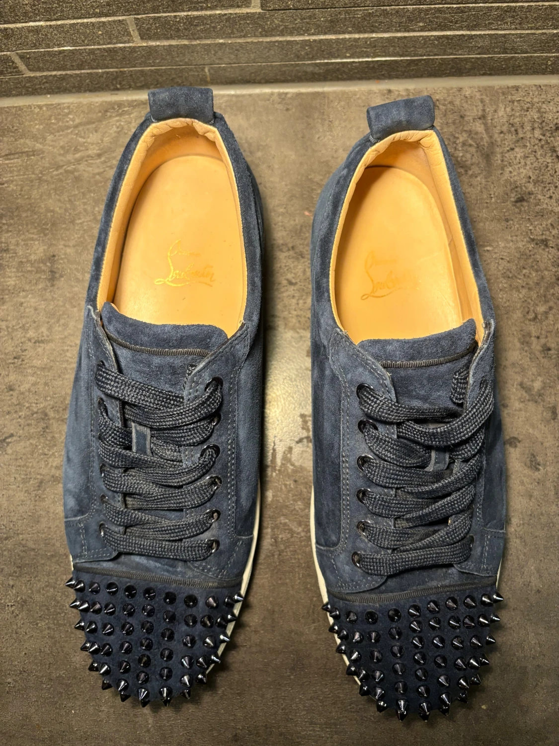 Mörkblå Christian Louboutin sneakers - 3