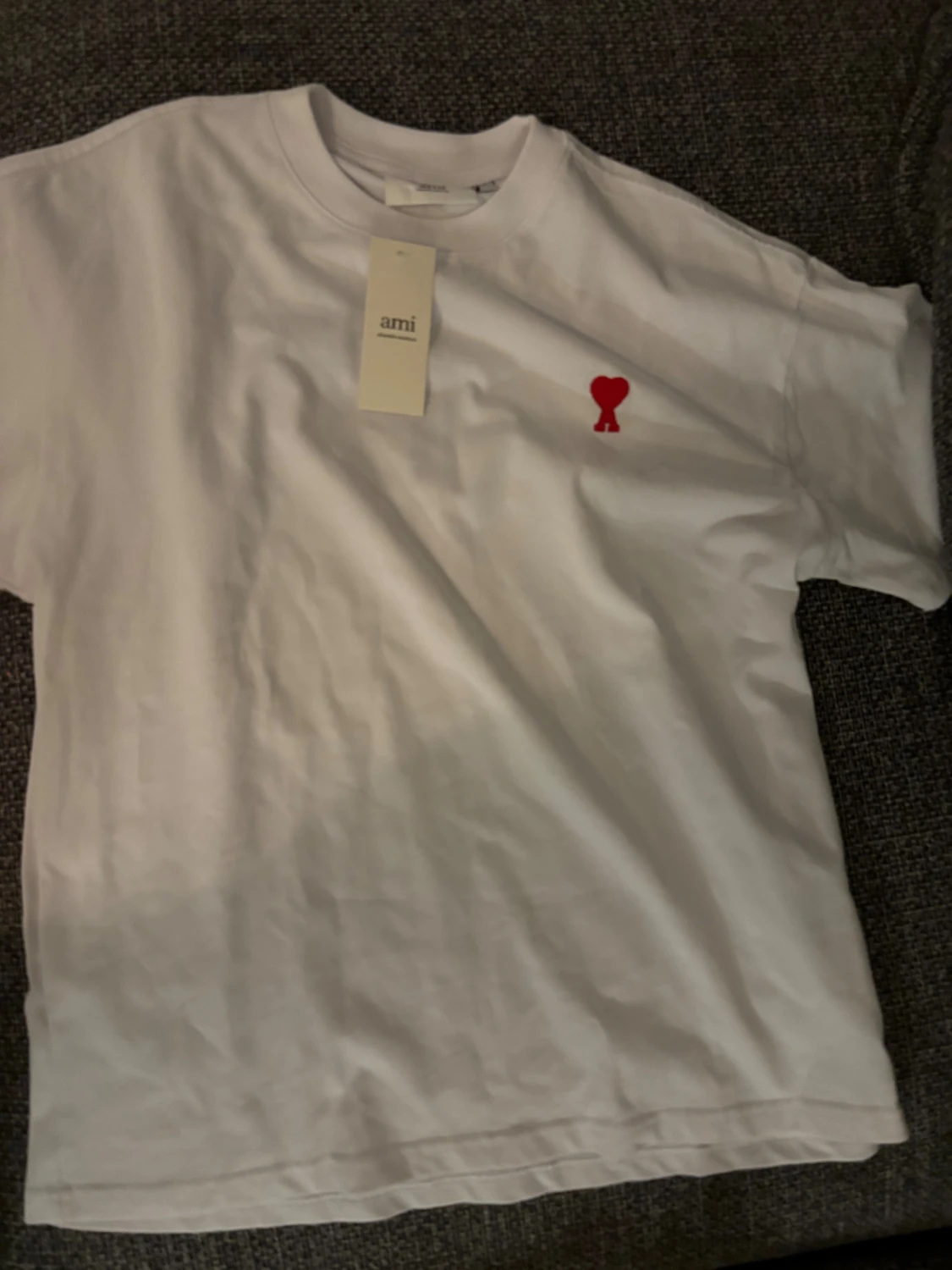 Helt ny vit Ami Paris t- shirt - 2