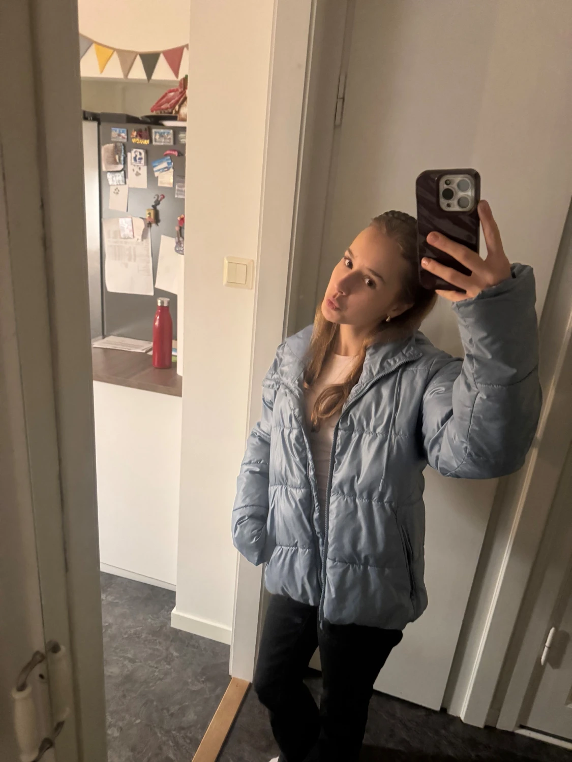 Ljusblå pufferjacka🩵 - 1