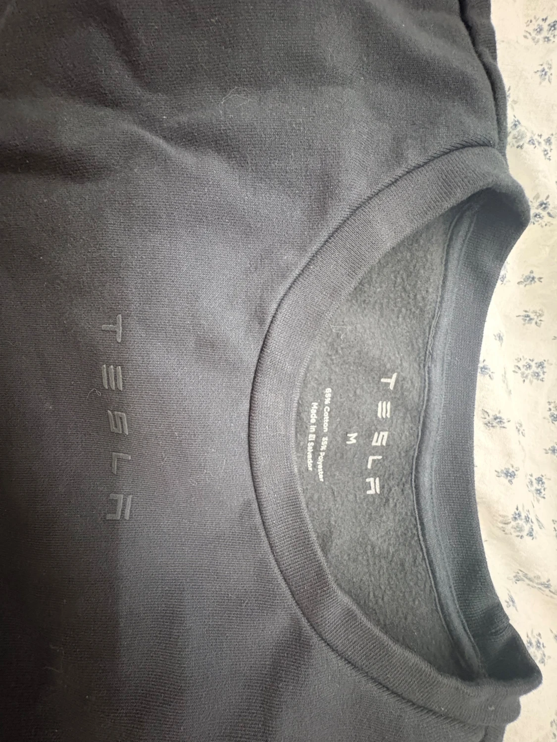 Mörkgrå sweatshirt från Tesla - 1