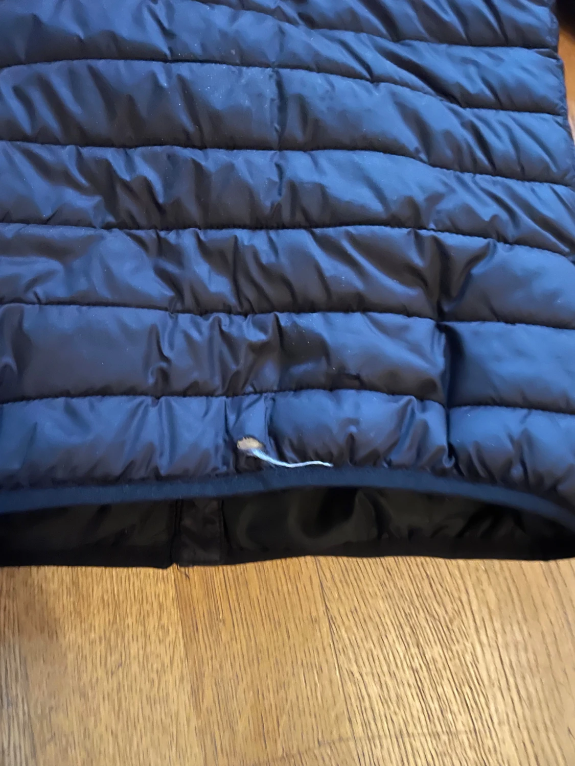 Svart pufferjacka med huva storlek 164 - 2