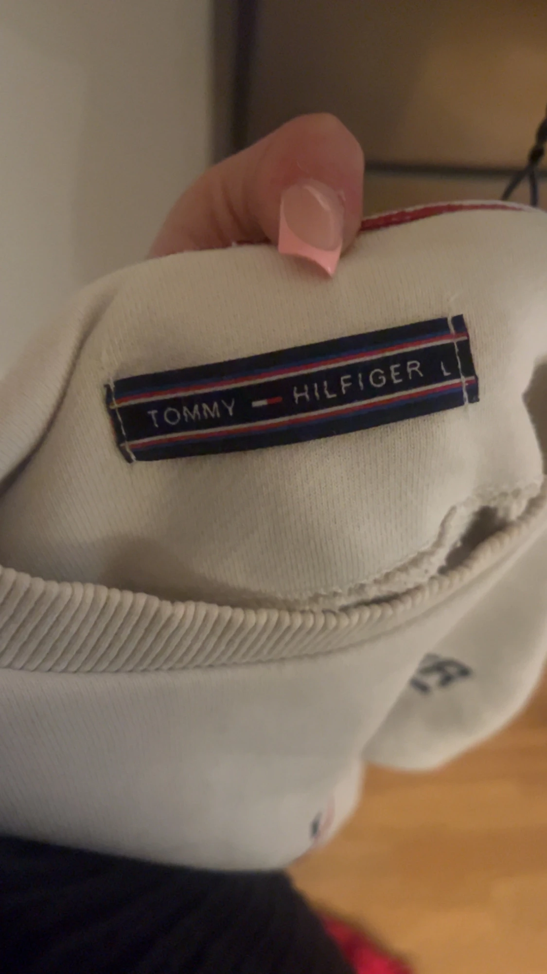 Vit sweatshirt Tommy Hilfiger L - 2