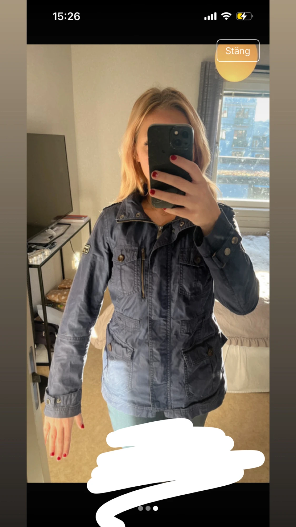 Marinblå jacka Peak Performance - 4