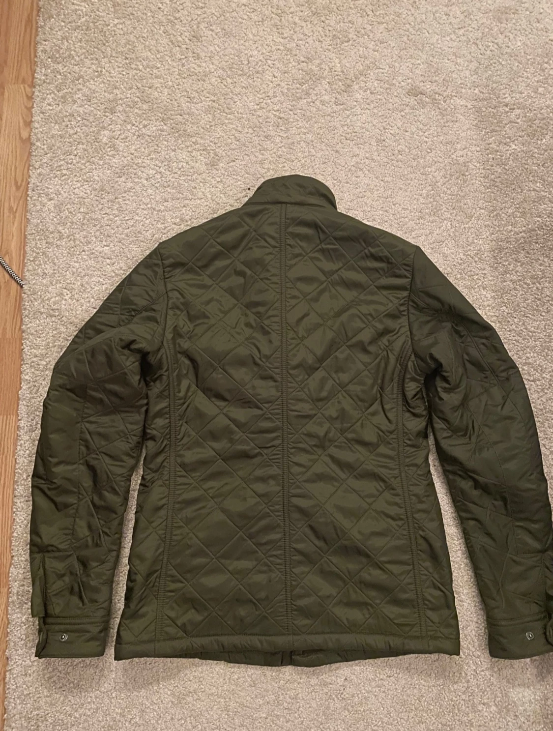Olivgrön quiltad jacka från Barbour - 4