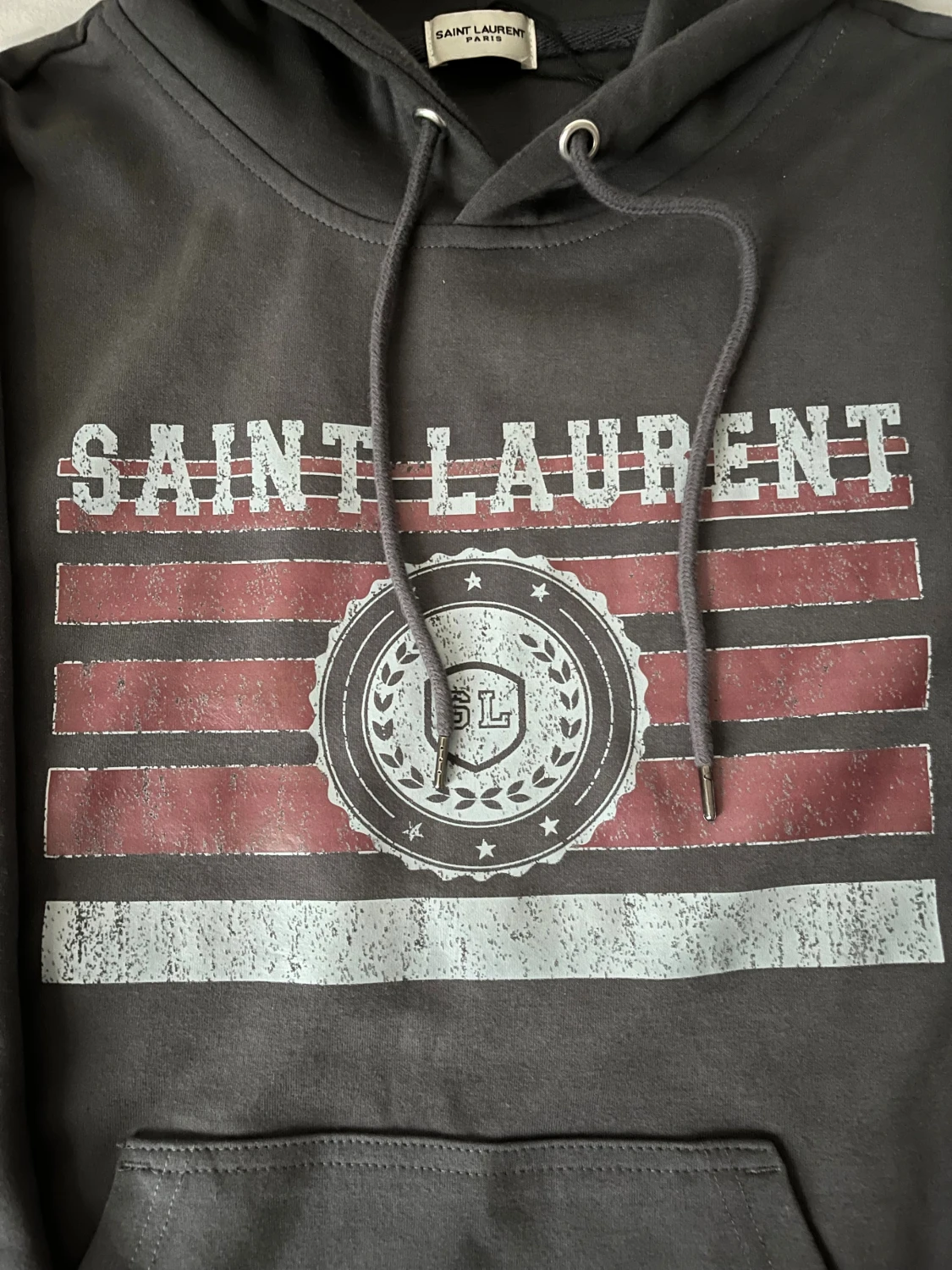 Grå Saint Laurent hoodie  - 2