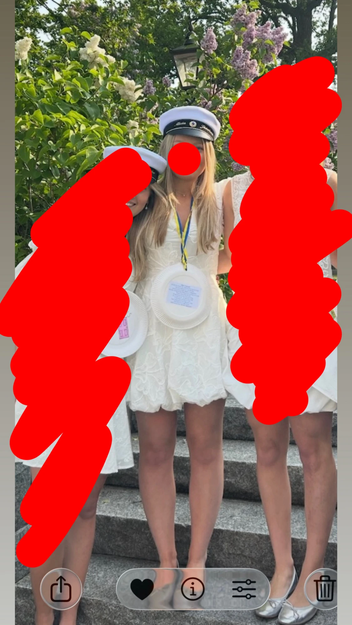 Vit studentklänning  - 1