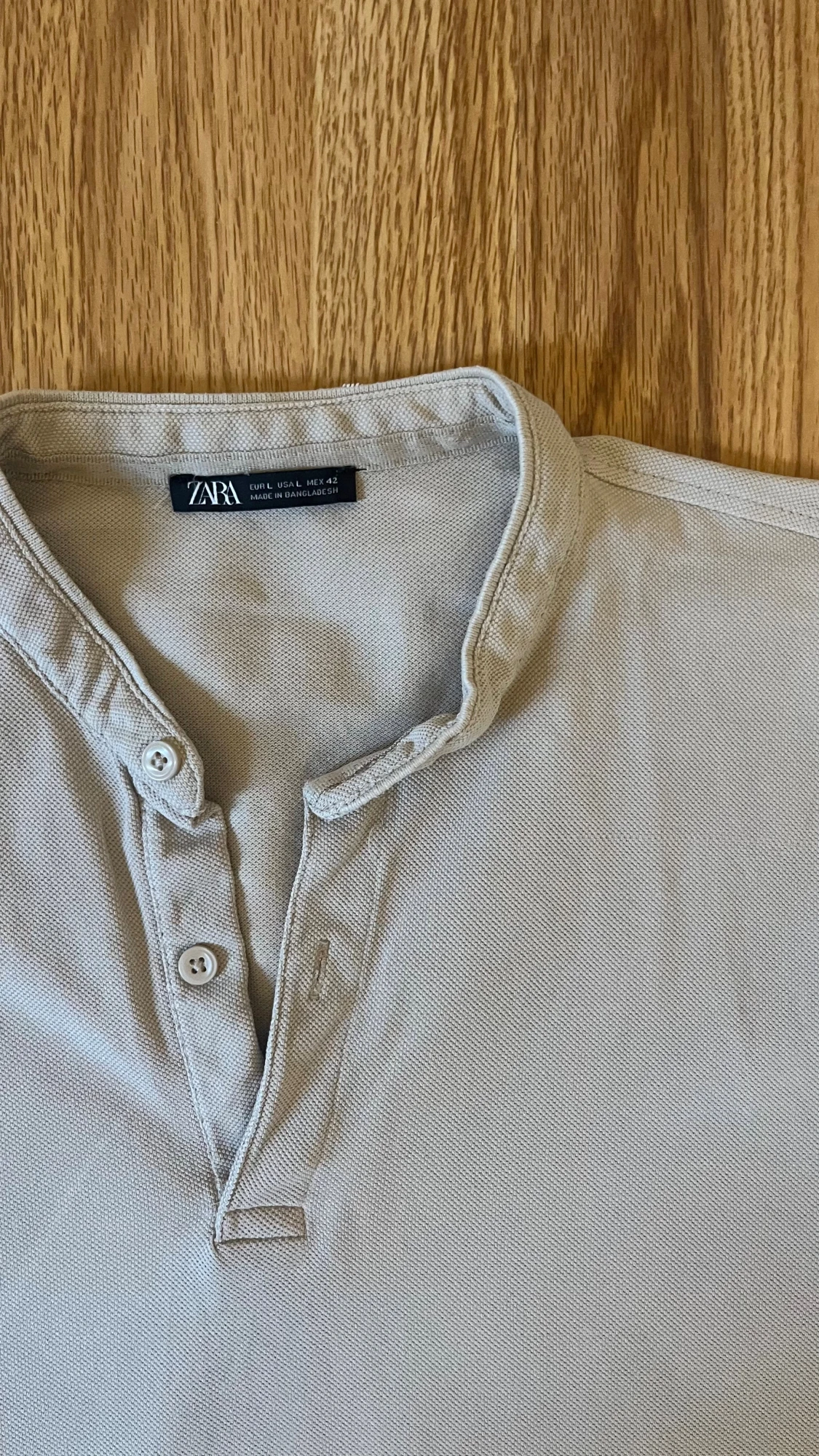 Beige pikétröja från Zara - 1