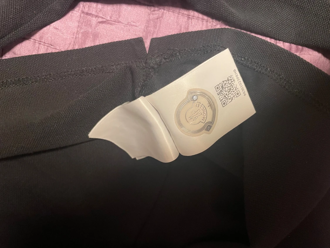 Svart Moncler pikétröja XL - 1