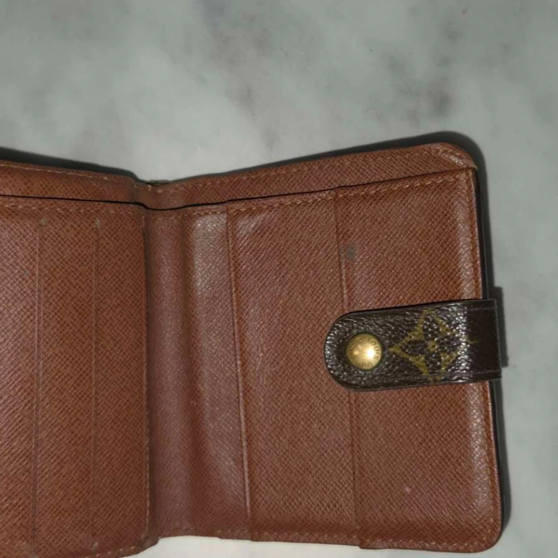 Louis Vuitton brun plånbok med monogram - 1