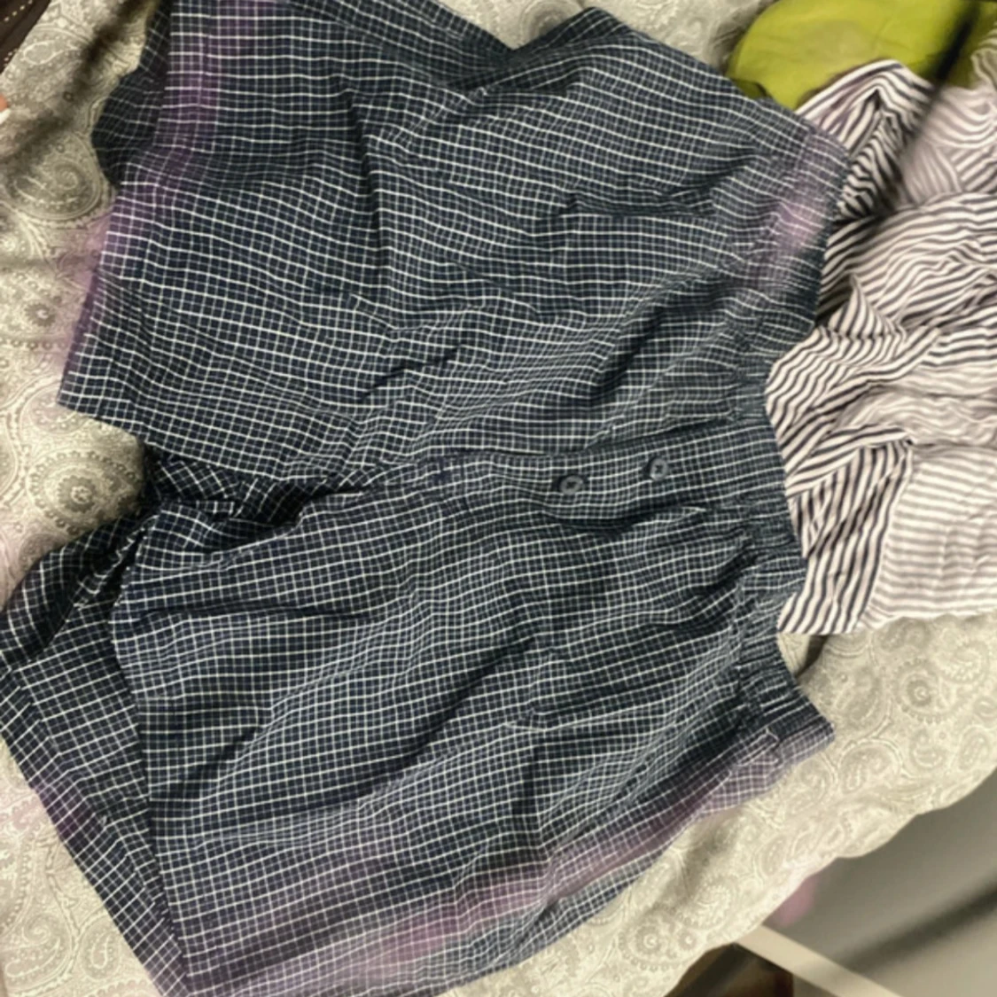 Rutiga shorts från H&M i bomull