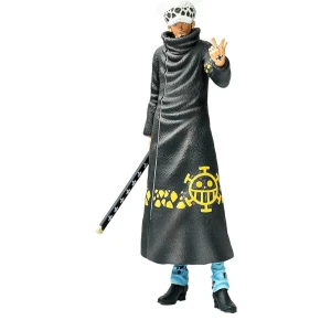 Grandista Nero Trafalgar Law Figur - Detaljerad Trafalgar Law-figur från Grandista Nero-serien, inspirerad av One Piece. Figuren är komplett med svärd och originalförpackning, och levereras i obruten plastpåse. Perfekt skick, inga synliga defekter eller slitage, ca 29 cm hög.