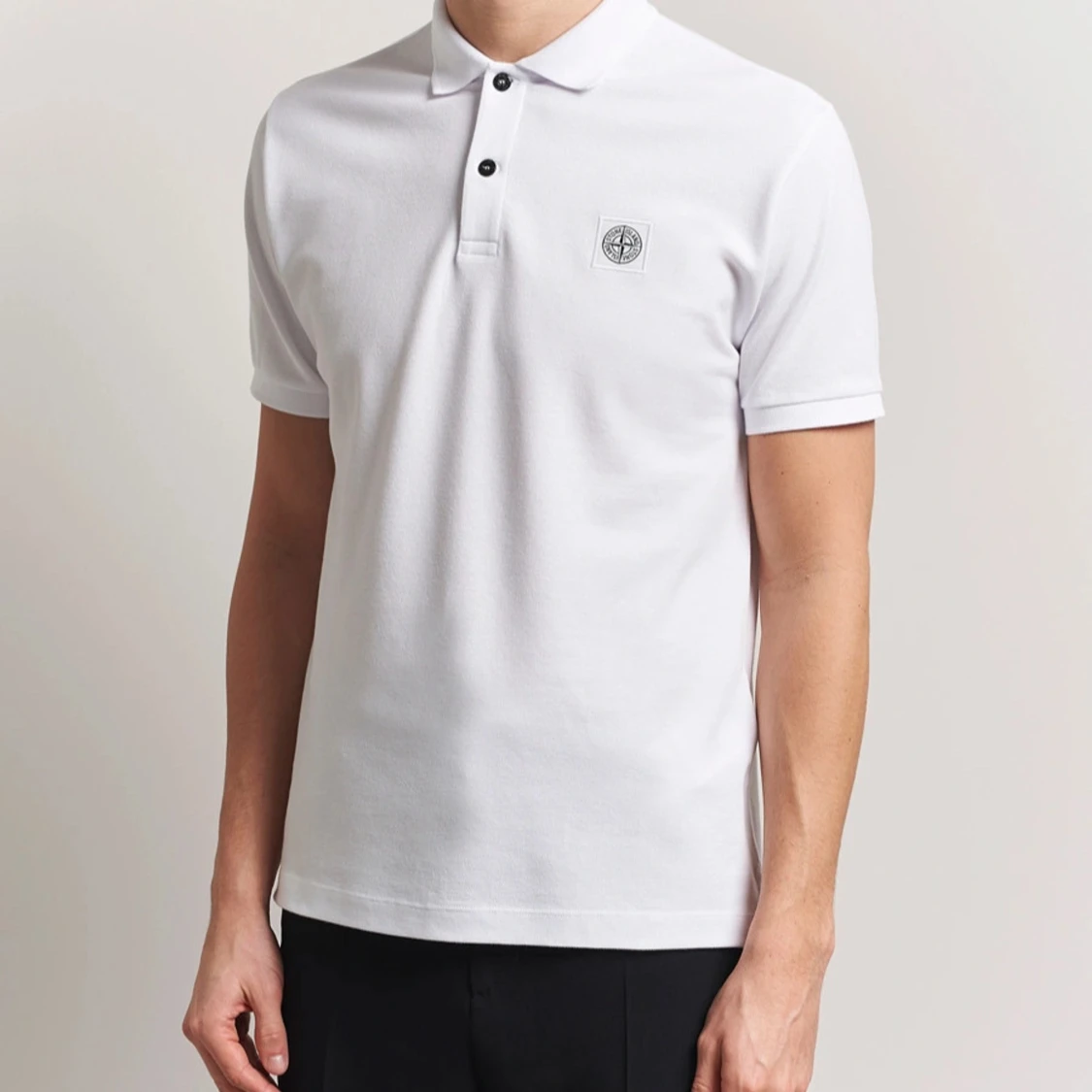 Vit pikétröja från Stone Island - 1