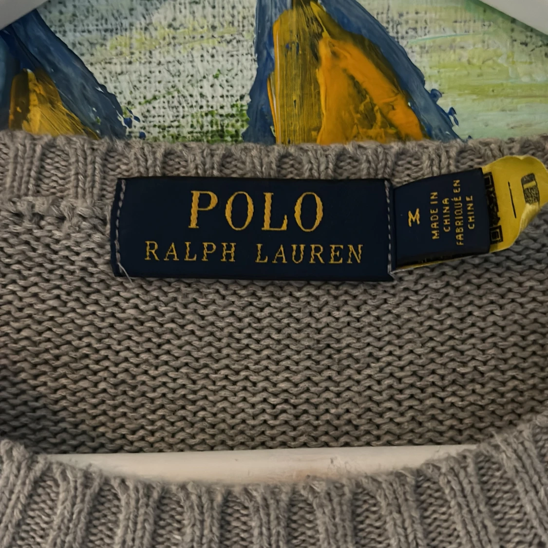 Grå stickad tröja från Polo Ralph Lauren - 2