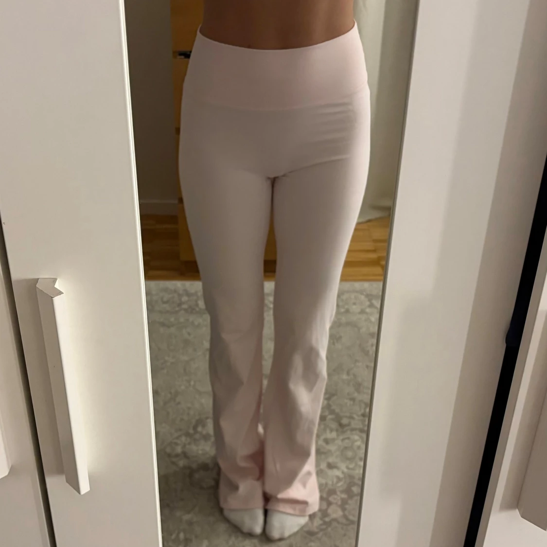 Exercere Flare Yoga Pants - Soft Pink - 1