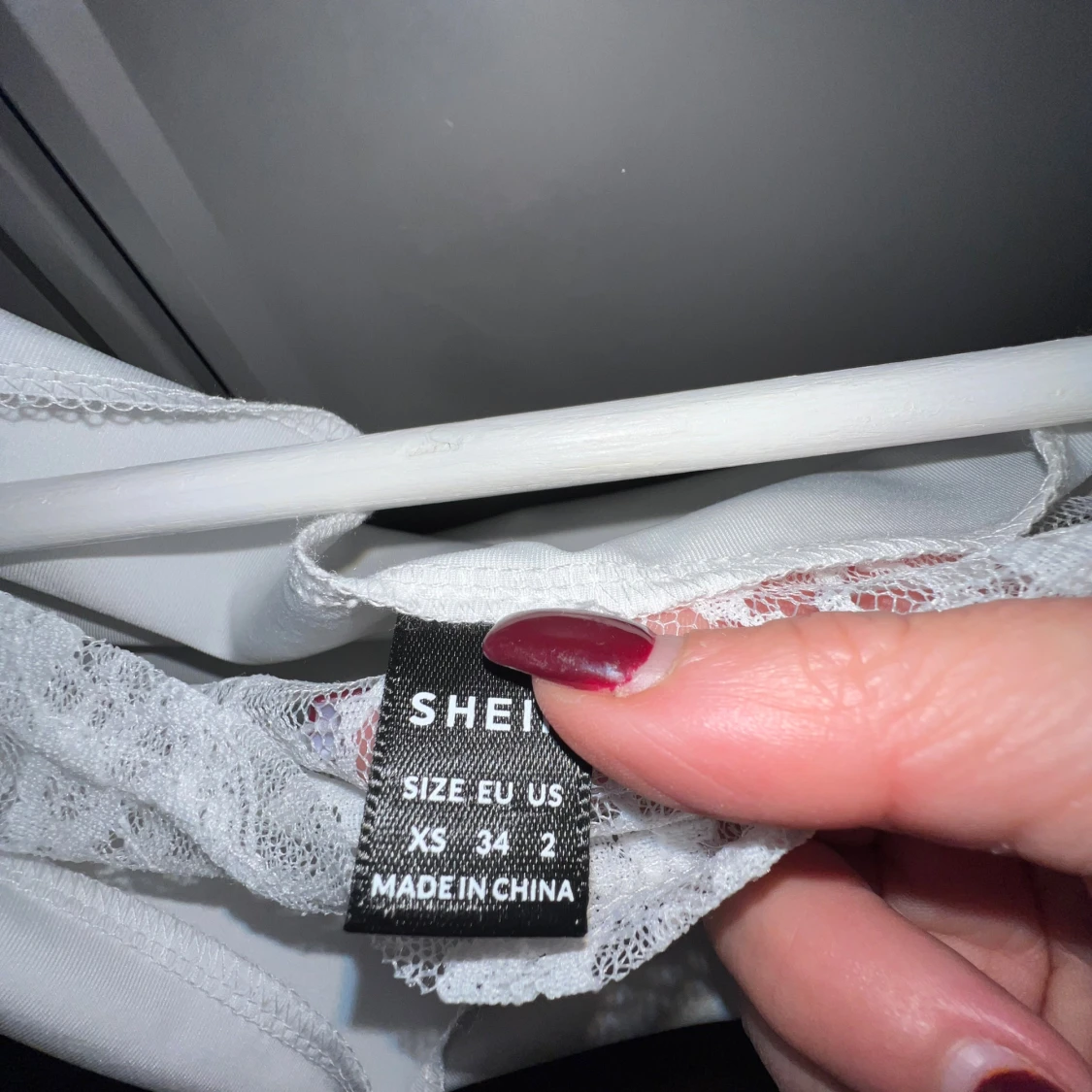 Vit topp med spets från SHEIN - 1