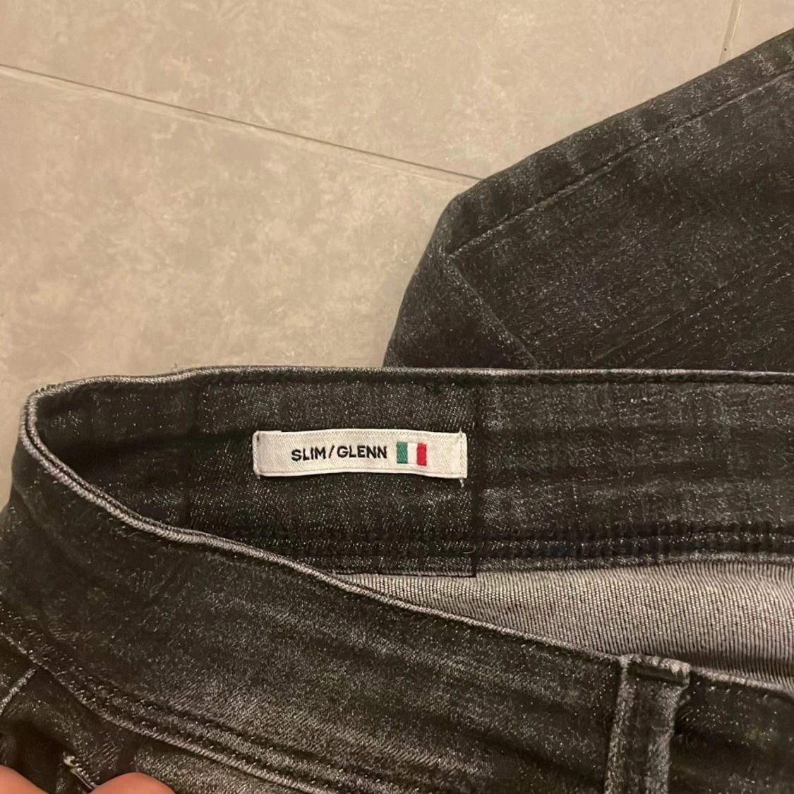 Svarta slim jeans Slim/Glenn - 92