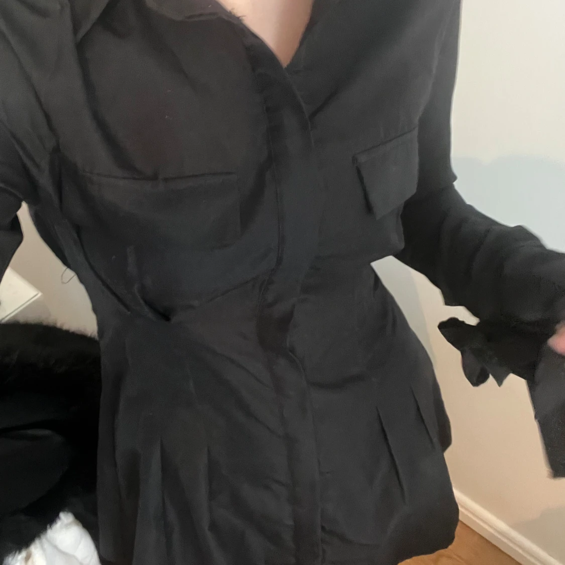 Svart skjortklänning  - 2