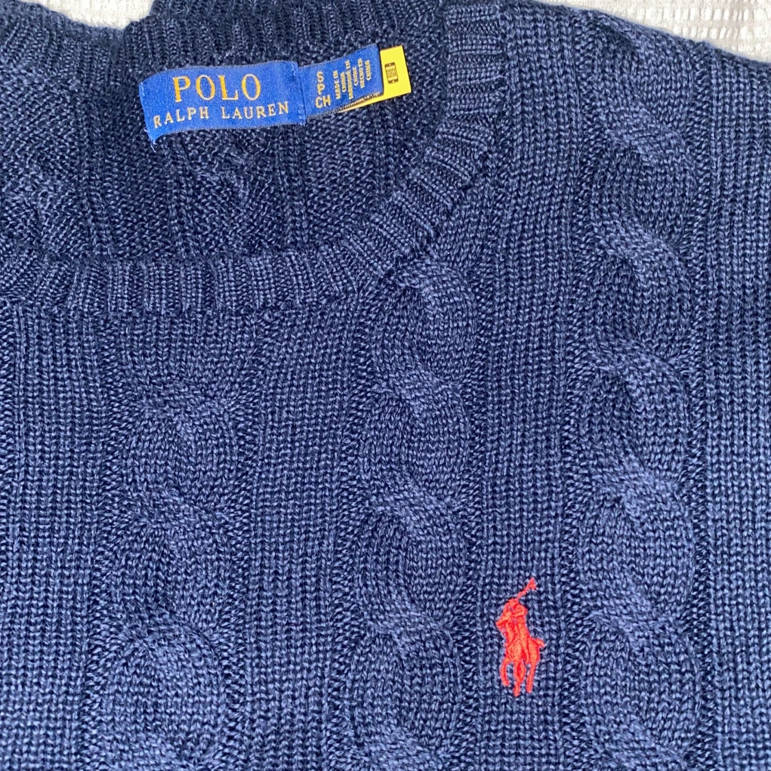 Grå kabelstickad tröja Polo Ralph Lauren - 1